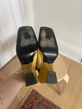 Load image into Gallery viewer, Champagne Patent Asymmetrical Heels
