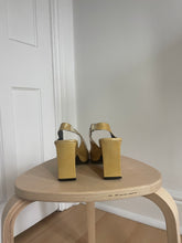 Load image into Gallery viewer, Champagne Patent Asymmetrical Heels
