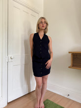 Load image into Gallery viewer, Navy Blue Tailored Dress
