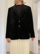 Load image into Gallery viewer, Black Velvet Blazer
