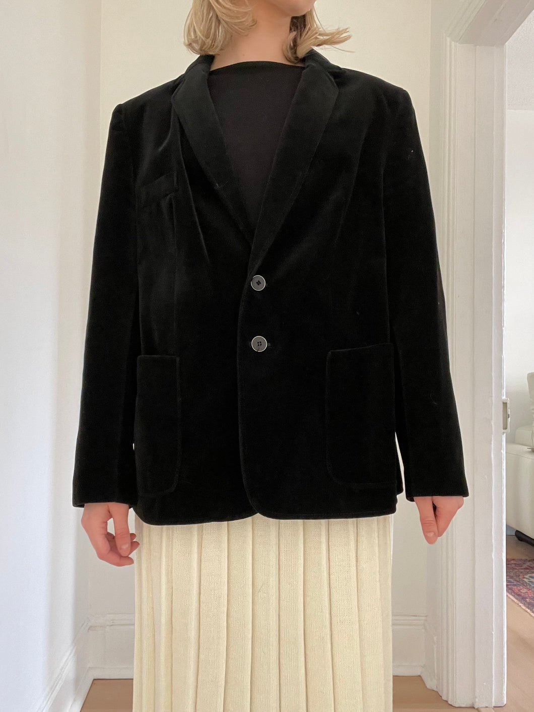 Black Velvet Blazer