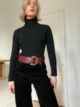 Load image into Gallery viewer, Black Ribbed Turtleneck
