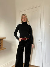 Load image into Gallery viewer, Black Ribbed Turtleneck
