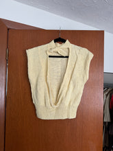 Load image into Gallery viewer, Yellow Hand Knitted Open Back Top
