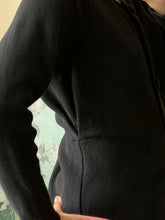 Load image into Gallery viewer, Black Tapered Cardigan
