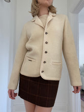 Load image into Gallery viewer, Cream Wool Blazer
