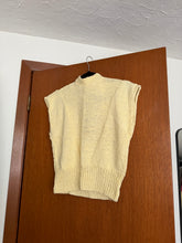 Load image into Gallery viewer, Yellow Hand Knitted Open Back Top
