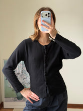Load image into Gallery viewer, Black Tapered Cardigan

