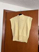 Load image into Gallery viewer, Yellow Hand Knitted Open Back Top
