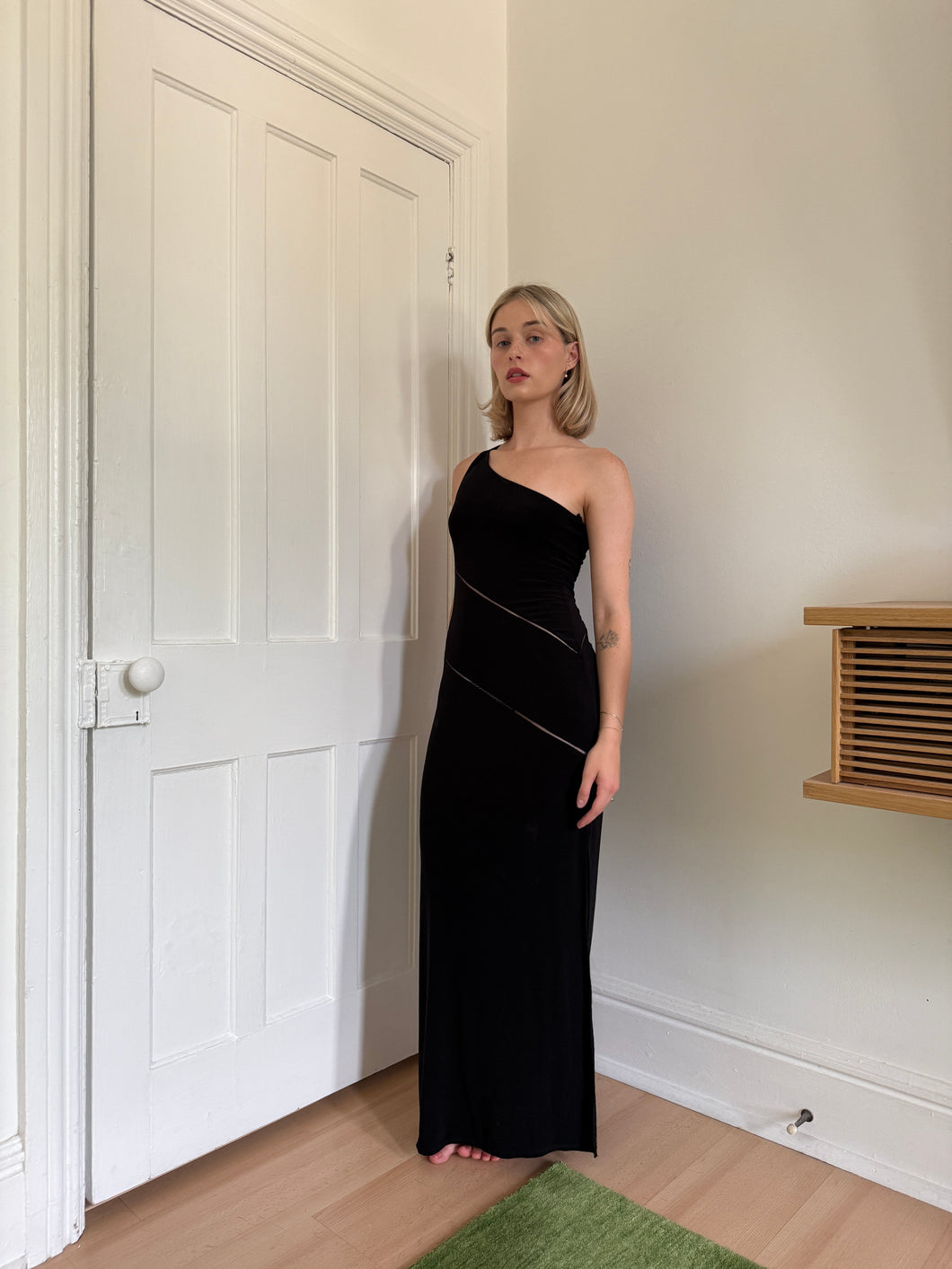 Black One Shoulder Dress