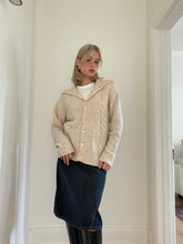 Load image into Gallery viewer, Oatmeal Cable Knit Cardigan
