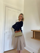 Load image into Gallery viewer, Khaki Pleated Skirt
