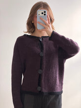 Load image into Gallery viewer, Eggplant Cardigan
