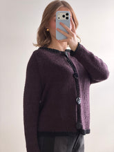 Load image into Gallery viewer, Eggplant Cardigan
