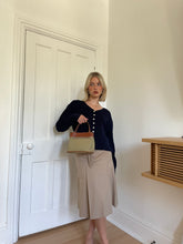 Load image into Gallery viewer, Khaki Pleated Skirt
