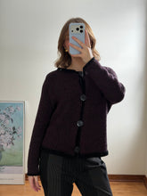 Load image into Gallery viewer, Eggplant Cardigan
