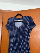 Load image into Gallery viewer, Navy Printed Button Up Dress
