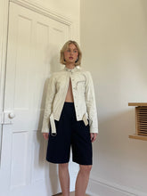 Load image into Gallery viewer, Off White Leather Moto Jacket
