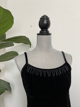 Load image into Gallery viewer, Dainty Black Beaded Tank Top
