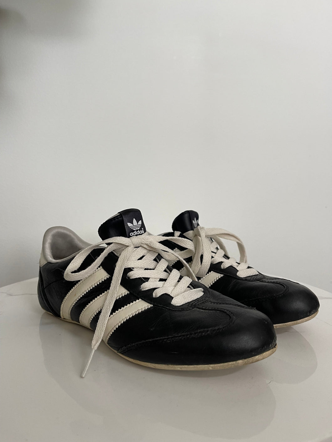 Vintage Leather Adidas Soccer Shoes