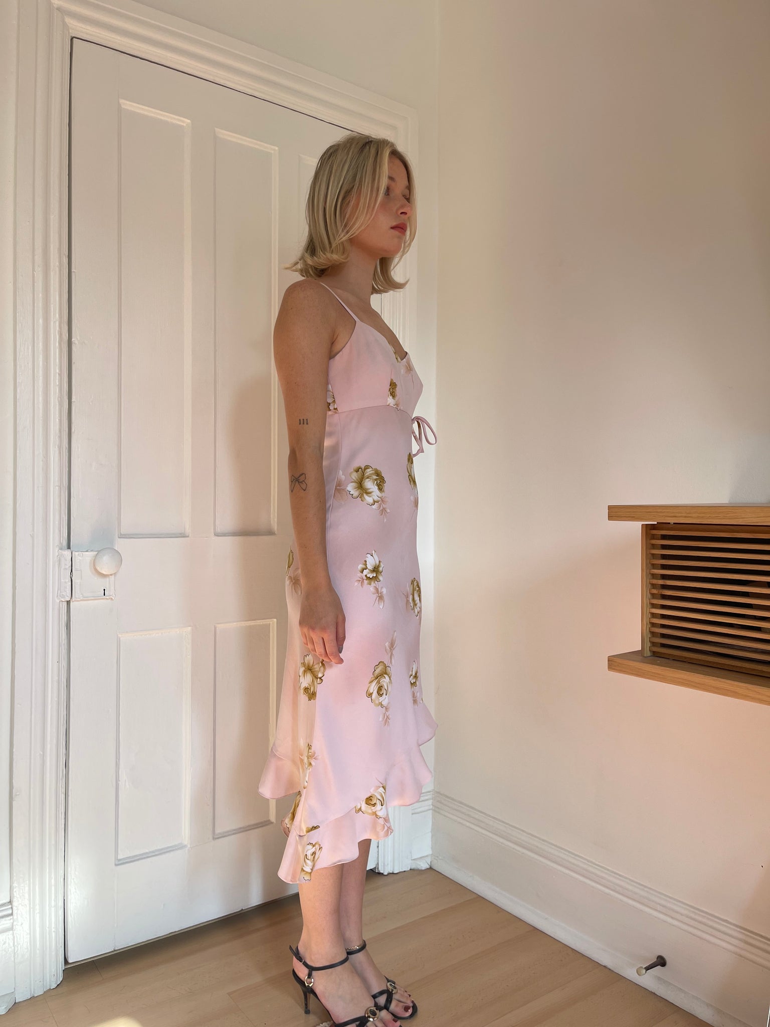 blush asymmetrical dress The Asymmetric Gown Blush awearers