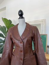 Load image into Gallery viewer, Brown Leather Blazer
