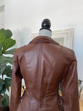 Load image into Gallery viewer, Brown Leather Blazer
