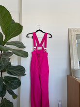 Load image into Gallery viewer, Vintage Pink Suspender Snow-pants
