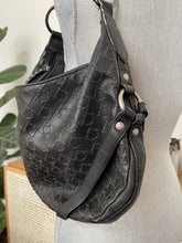 Load image into Gallery viewer, Black Textured Hobo Bag
