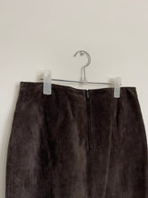 Load image into Gallery viewer, Danier Brown Suede Pencil Skirt
