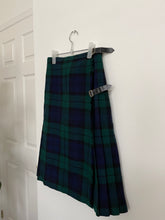 Load image into Gallery viewer, Navy/Teal Wool Kilt
