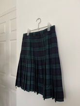 Load image into Gallery viewer, Navy/Teal Plaid Skirt
