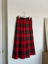 Load image into Gallery viewer, Red/Black/Yellow Plaid Midi Skirt
