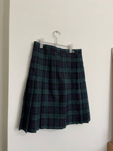 Load image into Gallery viewer, Navy/Teal Plaid Skirt
