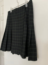 Load image into Gallery viewer, Navy/Green Plaid Skirt
