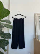 Load image into Gallery viewer, Lidanwang Navy Straight Leg Trousers
