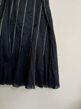 Load image into Gallery viewer, Navy and White Midi Skirt
