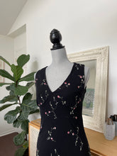 Load image into Gallery viewer, Black Floral Embroidered Dress
