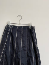 Load image into Gallery viewer, Navy and White Midi Skirt
