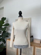 Load image into Gallery viewer, Cream Ribbed Turtleneck
