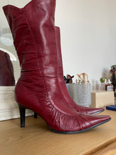 Load image into Gallery viewer, Red Leather Boots
