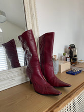 Load image into Gallery viewer, Red Leather Boots
