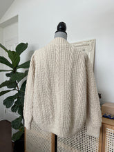 Load image into Gallery viewer, Cream Cable Knit Cardigan
