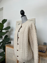 Load image into Gallery viewer, Cream Cable Knit Cardigan
