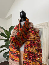 Load image into Gallery viewer, Orange and Brown Speckled Scarf
