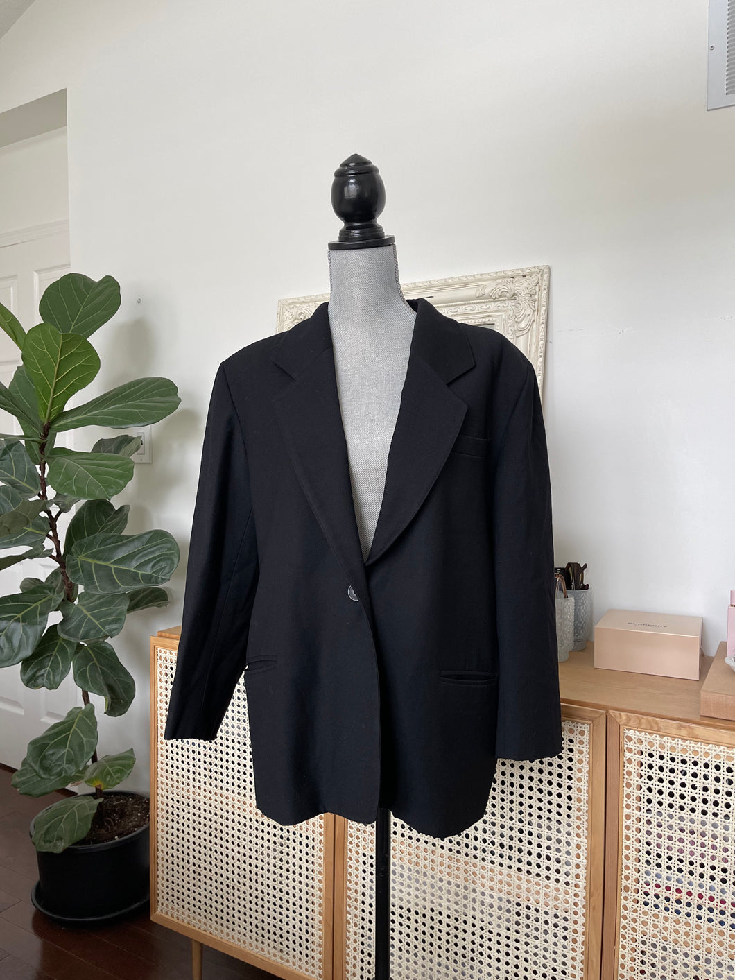 Black Wool Blazer