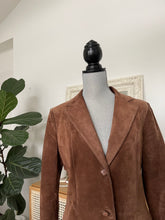 Load image into Gallery viewer, Brown Suede Blazer
