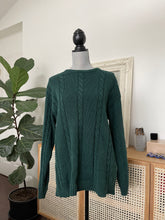 Load image into Gallery viewer, Green Cable Knit
