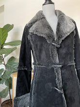 Load image into Gallery viewer, Black Penny Lane Suede Coat
