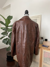 Load image into Gallery viewer, Brown Leather Trench
